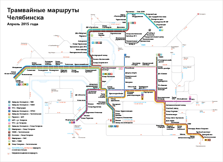 Карта маршрута 18 трамвая